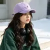 Chapéu Feminino 2026 Novo Estilo Boné de Baseball Emagrecedor Facial Aba Larga Rosto Grande Alargado Boné Plano Versátil Casual Masculino