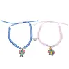 Popular Transfronterizo Europeo y Americano Personaje de Dibujos Animados Lilo y Stitch Stitch Amor Pulsera Tejida Magnética para Parejas Venta al por Mayor