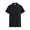 210g Color Liso Piqué Doble Piqué Hexagonal Cuello Solapa POLO Manga Corta Camiseta Camisa Publicitaria Camisa Cultural Estampado Bordado Logo