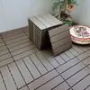Piso Encaixável de Plástico PVC para Exterior, Resistente ao Desgaste, Fácil de Instalar, Piso de Plástico com Aparência de Madeira para Terraço e Pátio
