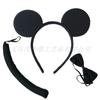 Día del Niño Diadema de Cabeza de Mickey y Minnie Performance de Fiesta Orejas de Mickey Mouse Adorno para la Cabeza Guantes Set de Nariz de Payaso