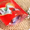 Bolsas Universales de Doble Felicidad para Bodas, Caramelo, Fruta Seca, Plástico con Cierre Hermético, Bolsas Rojas de Regalo, Bolsas para Empaquetar Caramelo de Boda para el Hogar, Venta al por Mayor