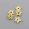 Color AB electrochapado agujero recto estrella hueca corazón a corazón corazón de melocotón cuentas sueltas DIY cadena de teléfono móvil colgante material decorativo con cuentas