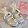 Estilo Coreano Zapatos Planos de Tacón Grueso Ol Versátiles para Chica 2024A Lindos de Punta Redonda Boca Baja Zapatos de Moda Retro L Zapatos Pequeños de Cuero para Mujer
