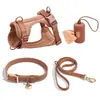 Widone Conjunto de Coleira e Guia para Cachorro Coleira para Cachorro Arnês para Animal de Estimação Arnês para Cachorro Estilo Colete Corda de Tração Guia para Cachorro