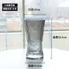 Jarrón de cristal en forma de cono, estilo ins nórdico, jarrón transparente grande y simple para bambú hidropónico, decoración de arreglo floral de escritorio y sala de estar