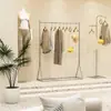 Estante de Exhibición para Tienda de Ropa Acero Inoxidable Cepillado Barra para Colgar Ropa de Pie Perchero para Ropa de Hombre y Mujer Estante de Exhibición Estante para Tienda de Ropa Infantil
