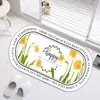 Alfombra de Cachemira Sintética, Felpudo, Alfombrilla de Mesita de Noche, Felpudo Absorbente para Entrada de Baño, Felpudo para Entrada, Alfombra Pequeña, Hecho a Medida