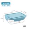Fiambrera de vidrio de borosilicato de alta calidad, recipiente para calentar en horno microondas, refrigerador, caja de conservación de alimentos frescos, fiambrera para trabajadores de oficina, fiambrera engrosada