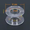 Estrutura de Indutor Transparente ABS Divisor de Frequência Bobina de Indutor Oca Carretel Suporte Redondo de Plástico Carretel de Fio Integrado Áudio