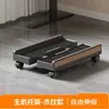 Soporte para Host de Computadora Estante Móvil de Refrigeración Chasis para Oficina en Casa con Ruedas Base Estante Retráctil para Almacenamiento de Computadora