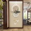 Nova Pintura Decorativa de Corredor Estilo Chinês Nove Peixes Pintura Pendurada Luminosa LED Moderna de Alto Padrão para Fim de Corredor Boa Tridimensional
