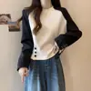 Camiseta de Manga Larga Raglán con Hombro Normal para Mujer de Otoño, Favorecedora para Figuras Más Robustas, Adelgazante, Cubre Vientre, Diseño Elegante