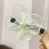 Grampo de Cabelo Flor de Rede Grampo de Cabelo Feminino Acessórios de Início de Primavera Acessórios de Cabelo Presilha Sentido Avançado Acessórios de Cabeça Presilha Bico de Pato Lote Yiwu