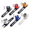 Luz trasera LED de aleación de aluminio de alta luminosidad luz rubí luz de advertencia luz de seguridad para casco luz delantera impermeable para bicicleta luz trasera