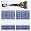 Fuente de Producto Popular: Navaja de afeitar de cinco hojas de alta calidad, Navaja de afeitar manual, Cabezal de cuchilla universal Gillette de 5 hojas, Navaja para barba de hombre
