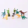Escena de horneado de pastel 12 maestro dinosaurio era de los dinosaurios Tiranosaurio dragón de cuello largo muñeco modelo adornos