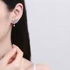 Pendientes de lujo ligeros de la serie Crystal Diamond Leaf de estilo japonés y coreano, con temperamento floral, joyería europea y americana.