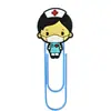 Clips de Papel Grandes con Caricatura de Doctor y Enfermera para Marcapáginas, Clips de Papel de Colores, Clips de Almacenamiento para Suministros de Oficina Médica