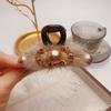 Horquilla de pelo de tiburón elegante y sencilla con clip para el rostro AB de 9 cm, ligera, de lujo, a la moda, para otoño e invierno.