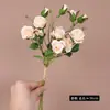 Rosa Artificial Francesa de Bolhas de Alta Qualidade Rosa Amarrada à Mão Decoração de Mesa para Hotel Restaurante Banquete Flores Artificiais Falsas
