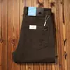 Calça Jeans Casual Masculina Europeia de Outono Novo, Luxo Leve, High-End, Grossa, Reta, Slim, Cinco Bolsos