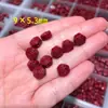 Accesorios de Arena Púrpura Dorada Cruda, Componentes para Tejer Pulsera DIY de Loto y Flor de Ciruelo con Alto Contenido de Cinabrio, Materiales de Accesorios de Flores Pequeñas