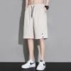 Pantalones Cortos de Seda de Hielo Huagang Color Camello para Hombre Verano 2026 Nuevos de Secado Rápido con Sensación de Hielo para Playa Estilo Casual Versátil