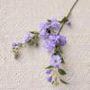 Flor de Camélia Artificial Elegante e Graciosa de Haste Longa com 2 Galhos para Decoração de Casa, Hotel, Shopping e Casamento