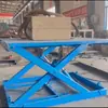 Plataforma elevatória hidráulica elétrica, elevador tesoura para armazém industrial e fábrica, pequena plataforma elevatória hidráulica