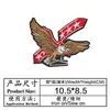 Águila Americana Cabeza Plata Bordado Tela Pegatina Ropa Accesorios Accesorios Insignia Parche