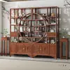 Estante Antiguo Estante para Juego de Té Gabinete de Exhibición de Entrada Madera Maciza Gabinete de Múltiples Tesoros Mampara Estilo Chino Nuevo Estante de Almacenamiento para Sala de Estar Sala de Té