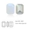 Dongzhou Crystal K9 de alta calidad con base puntiaguda, diamantes de cristal de anís estrellado largo plateados, joyas de diamantes, equipaje, accesorios decorativos de bricolaje al por mayor