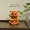 Vendas Diretas de Fábrica Escultura em Madeira Animais do Zodíaco Doze Peças de Mão Fofas Animais do Zodíaco Doze Peças de Mão em Cipreste Artesanato