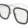 Gafas de Sol de Moda Europeas y Americanas para Hombres y Mujeres, Gafas de Sol de Montura Cuadrada, Gafas Iron Man del Mismo Estilo de Celebridad de Internet, Gafas de Sol Retro