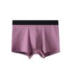 Ropa interior para hombre de algodón peinado de 40 hilos, talla grande, transpirable, entrepierna de algodón puro, bóxer ajustado de pierna plana, estilo fino de verano, en stock del fabricante