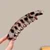 Pinza de Plátano para Cola de Caballo Alta Estampado de Leopardo Retro de Gama Alta 2025 Nuevo Clip para el Cabello Clip de Volumen para Cabello Naturalmente Esponjoso Accesorios para el Cabello