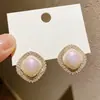 Brincos Geométricos Dongdaemun de Alta Qualidade Estilo Coreano, Pequenos Brincos de Metal Simples Espirais, Novo Estilo Fashion para Mulheres