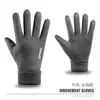 Luvas de Camurça para Homens e Mulheres no Inverno com Forro de Lã e Espessadas Toque Quente Tela Sensível ao Toque Ciclismo e Dirigindo Esportes ao Ar Livre Luvas Quentes