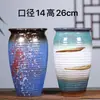 Yixing Maceta Grande de Cerámica Gruesa para Suculentas Tocón Viejo Planta Verde Maestro Tocón de Acantilado Retro Simple Transpirable Maceta de Cerámica