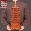 Adornos de la Torre Wenchang de 13 pisos, 9-9 pisos, Regalos para Niños, Grano de Madera, Manualidades Decorativas de Escritorio para Estudio y Oficina