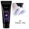 Pegamento para extensión de arte de uñas nuevo transfronterizo 15ml pegamento de fototerapia de oblea con purpurina manguera de color de moda popular en Instagram