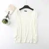 Camiseta de manga larga para mujer 2022 Primavera y Otoño Nueva para mujer Versátil Estilo Camiseta básica de modal Corte ajustado Top interior