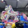 Fabricante Castillo Hinchable Unicornio Castillo Travieso para Niños Tobogán de Patio Trasero Trampolín Exterior Equipo de Juego Popular