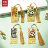 Pintura a Óleo Floral Retrô Vazado Marcador de Página Personalizado de Alta Qualidade Exquisito Clipe para Livro de Leitura Estudante Pequeno Presente Cultural e Criativo de Alta Classe