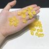 Pétalas de vidro tcheco de qualidade 12*16 pétalas de flor de cerejeira abertas acessórios para joias diy saco de material artesanal antigo