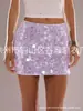 Primavera/Verano 2026 Comercio Exterior Transfronterizo Amazon Moda de Lentejuelas Irregulares Falda Ultra Corta Atuendo para Fiesta Noche de Mujeres