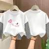 Linda camiseta básica de manga larga para niñas, colección primavera/otoño 2026, camiseta elegante de cuello redondo, algodón puro, aspecto en capas, para niños de talla mediana y grande