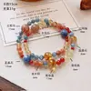 Pulseira de Cristal com Contas de Água-Marinha Natural Multi-Tesouro Moda Feminina Joia de Cordão Amarelo Topázio Azul Cristalino de Alto Padrão