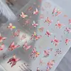 Colección de Pegatinas para Uñas Mariposa: Nuevas Calcomanías Adhesivas para Uñas de Mariposa Blanca Delgadas Flexibles con Relieve de Hada Nuevas de Moda al por Mayor